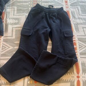 Dfyne Black Cargo Sweatpants